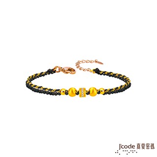 J'code真愛密碼 璀璨光芒黃金/寶石編織手鍊(三色可選) (現貨+預購)
