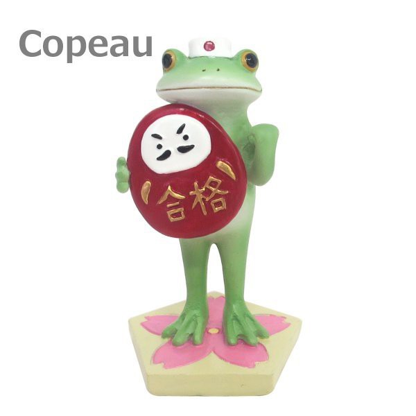 《齊洛瓦鄉村風雜貨》日本雜貨zakka 日本copeau 青蛙小公仔擺飾 合格達摩的蛙蛙 達摩青蛙桌上擺飾裝飾