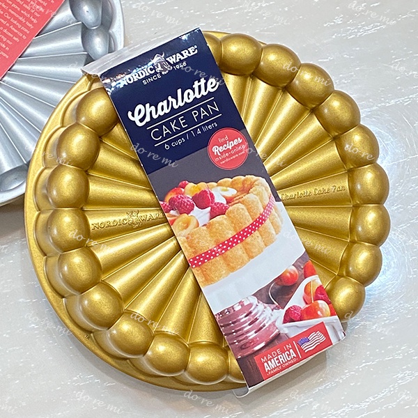 【現貨出清】美國Nordic Ware 夏洛特蛋糕模 Charlotte 83577金色考模 果凍模