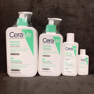 CeraVe 適樂膚 溫和泡沫潔膚露 20ml/88ml/236ml/473ml/1L萊雅臺灣公司貨