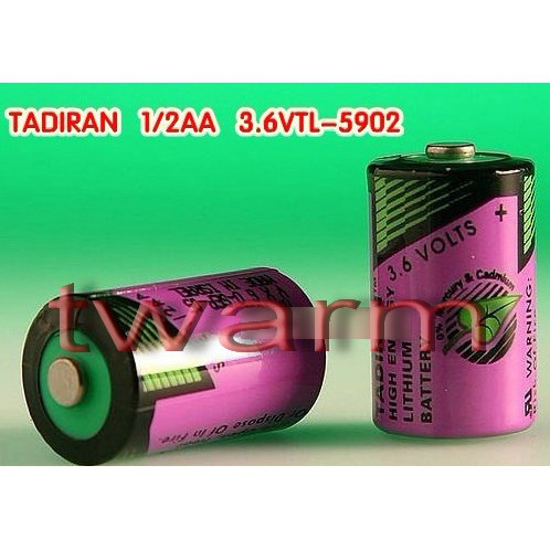 TW11254 / 正品 TADIRAN 14250鋰電池 1/2AA TL-5902 3.6V ER14250