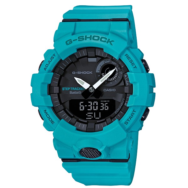 【聊聊甜甜價】CASIO G-SHOCK GBA-800-2A2 BLUETOOTH藍牙雙顯電子錶(湖水綠)