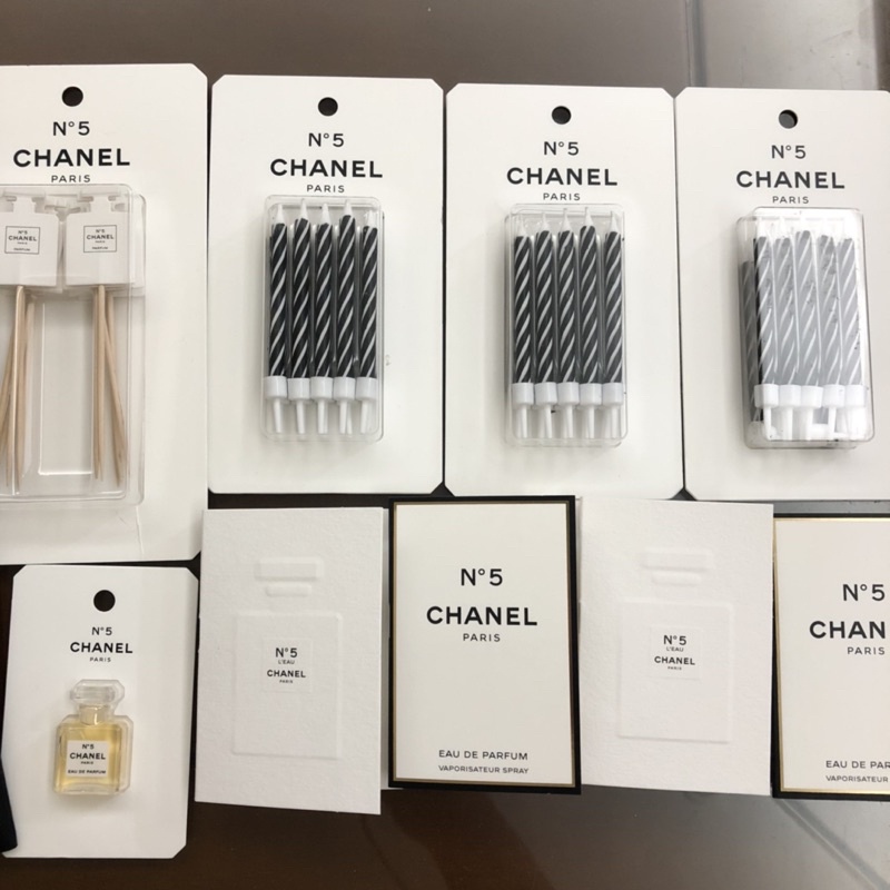 Chanel Factory 5香奈兒五號工廠🏭贈品🖤 蠟燭、小香水、小擴香、黑色小袋子