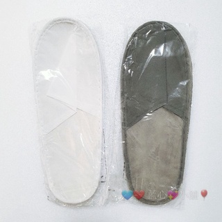 👣全新👉拋棄式一次性 免洗 室內拖鞋 2雙(一灰一白)10元😃