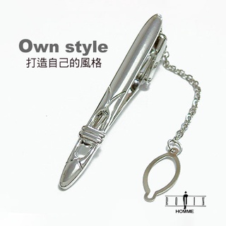 【ROLIN】台灣製造喔 B74S 亮銀 頂級時尚領夾 男士流行配件