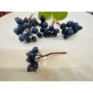 日本手作 敲可愛小藍莓 裝飾用小漿果 10mm 裝飾聖誕花圈 聖誕樹專用 DIY 手作材料
