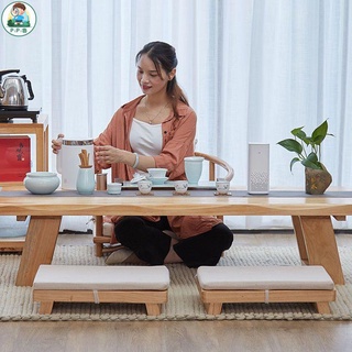 實木茶桌日式榻榻米桌子禪意茶幾和室幾桌極簡矮桌子坐地茶臺桌椅
