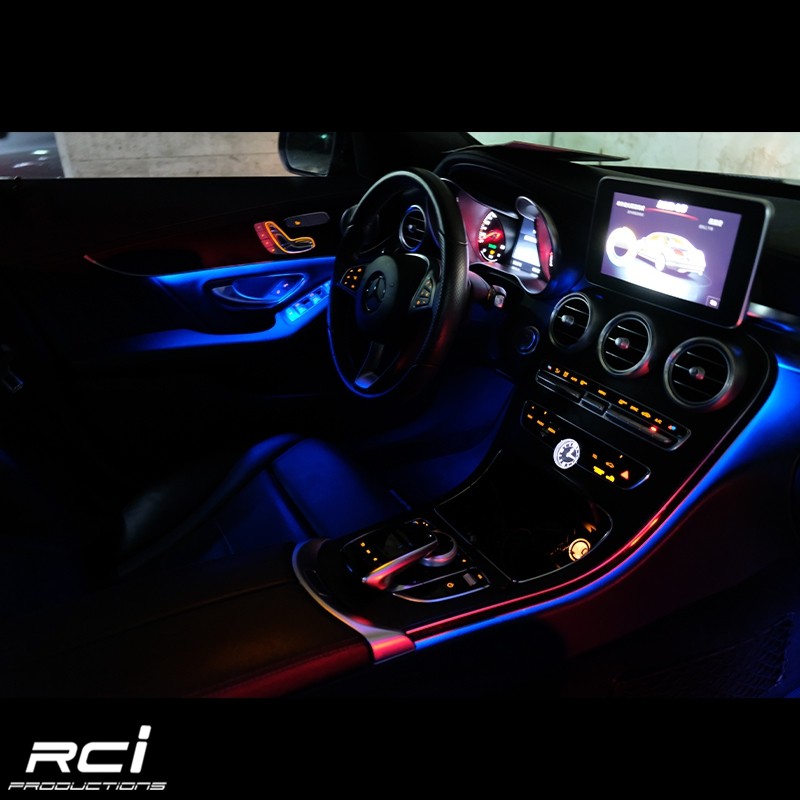 BENZ W205 C250 C300 C-CLASS 64色 環艙氣氛燈 氛圍燈