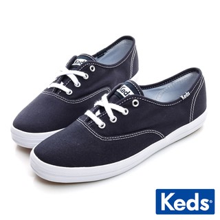 【Keds】CHAMPION 品牌經典綁帶休閒鞋-藍 (9211W110004)