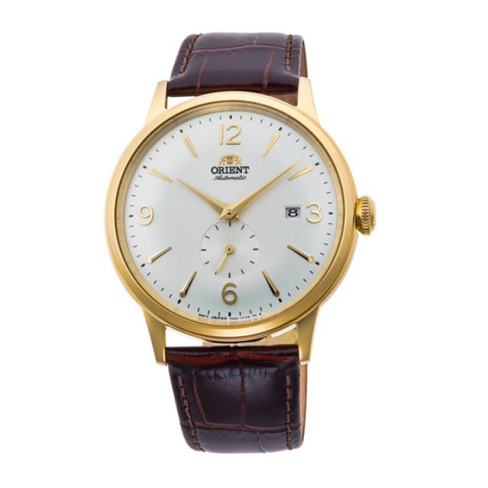 ORIENT東方錶 機械錶 金框白面 皮帶款 RA-AP0004S