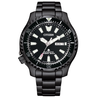 CITIZEN 星辰錶 全黑鋼鐵河豚機械錶 藍寶石水晶鏡面 200米防水 44mm NY0135-80E 原廠公司貨