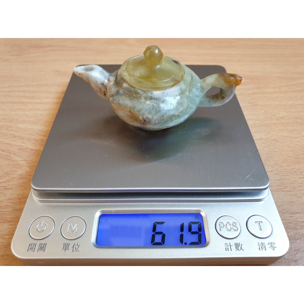 天然玉石玉壺手把件掌中壺青玉小玉壺袖珍迷你小玉壺玉石把玩件手把件擺飾品工藝品精雕藝品玲瓏精緻收藏玉壺茶壺小擺件