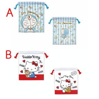 筆自慢殿堂 日本 收納袋 束口袋 sanrio san-x 角落生物 拉拉熊 Kitty Melody 雙子星 哆啦a夢