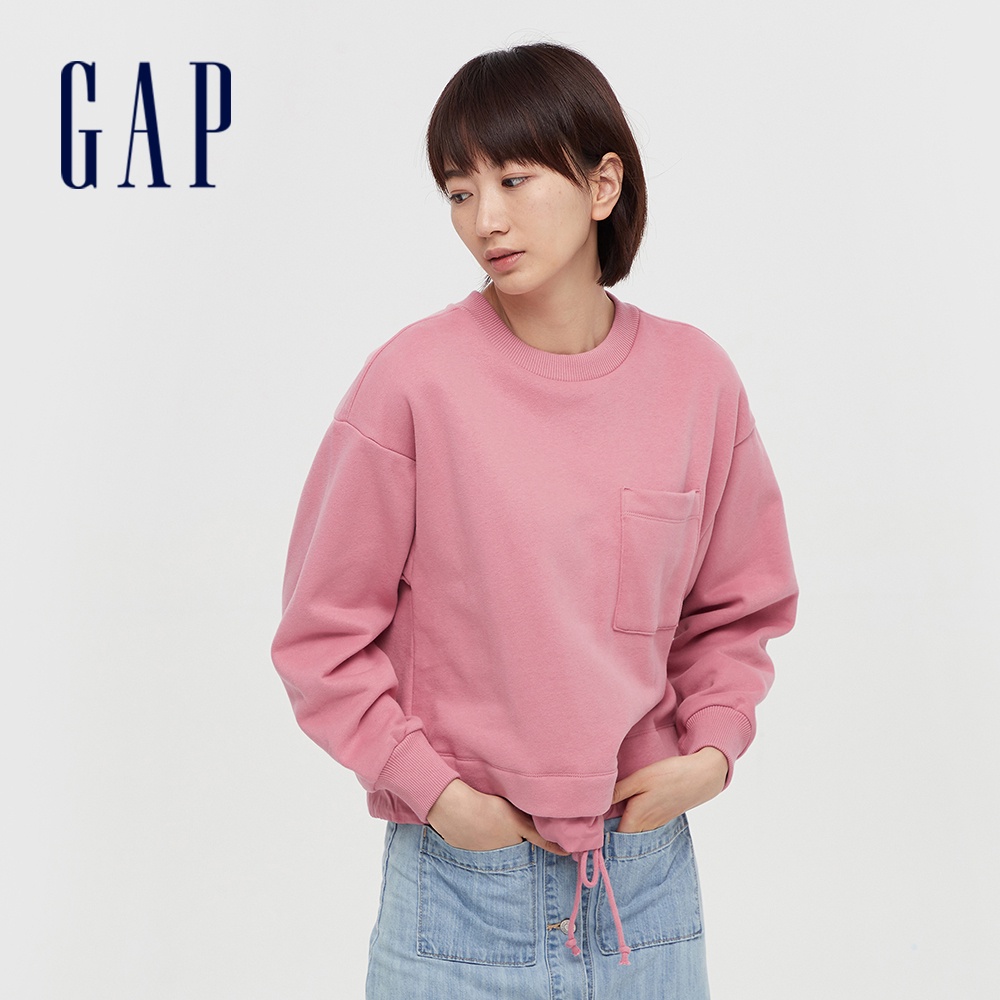 Gap 女裝 大學T-粉色(624165)