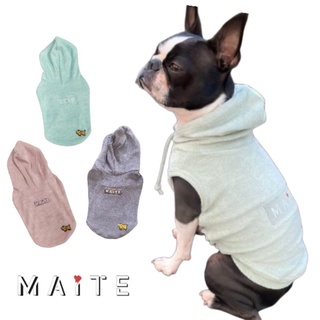 【你和我的狗】 日本MAiTE 連帽 寵物背心 寵物衣服 【現貨】 狗狗衣服 小狗衣服 中型犬衣服