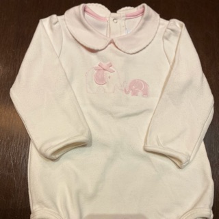 Les enphants 麗嬰房 baby女寶寶白色長袖連身衣服