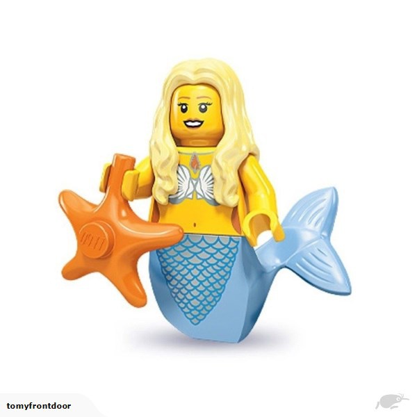 Lego 71000 9代 美人魚 美人 海星 (有底板有書)