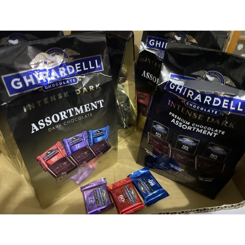 第一賣埸現貨拆賣Ghirardelli 黑巧克力綜合包 - 3種口味 (51入) 543.1 公克#530447