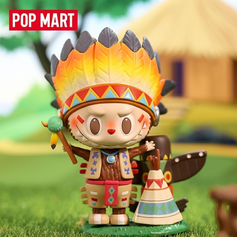 {預購} POPMART泡泡瑪特 LABUBU 拉布布印地安人 吊卡 公仔 手辦