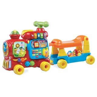 【英國 Vtech 】4合1智慧積木學習車-紅