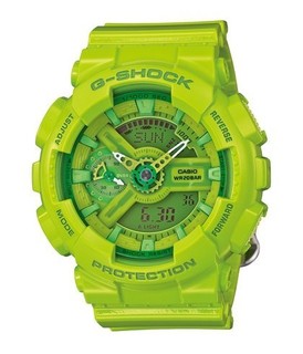 【紐約范特西】現貨 CASIO G-Shock GMA-S110CC-3A 手錶 芥末綠 果凍 綠 GMA-S110CC