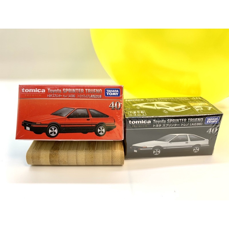 Tomica Premium #40 2件組 初回版 Toyota Sprinter Trueno AE86 藤原拓海