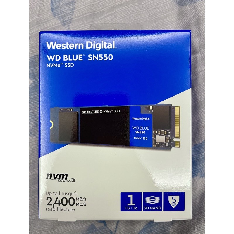 WD 藍標SN550 1TB SSD PCIe NVMe固態硬碟