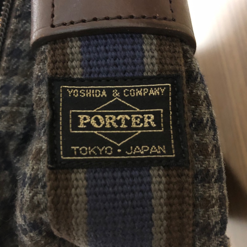 Head porter 蘇格蘭紋 毛呢 日本porter 限量包 二手