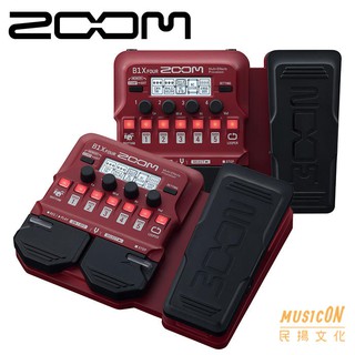 【民揚樂器】ZOOM B1X FOUR 電貝斯 綜合效果器 Bass effects 公司貨享保固 B1XON
