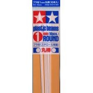 (大鳥叔叔模型)TAMIYA 田宮工作樂70174丸棒 改造棒1mm白色10入長40CM