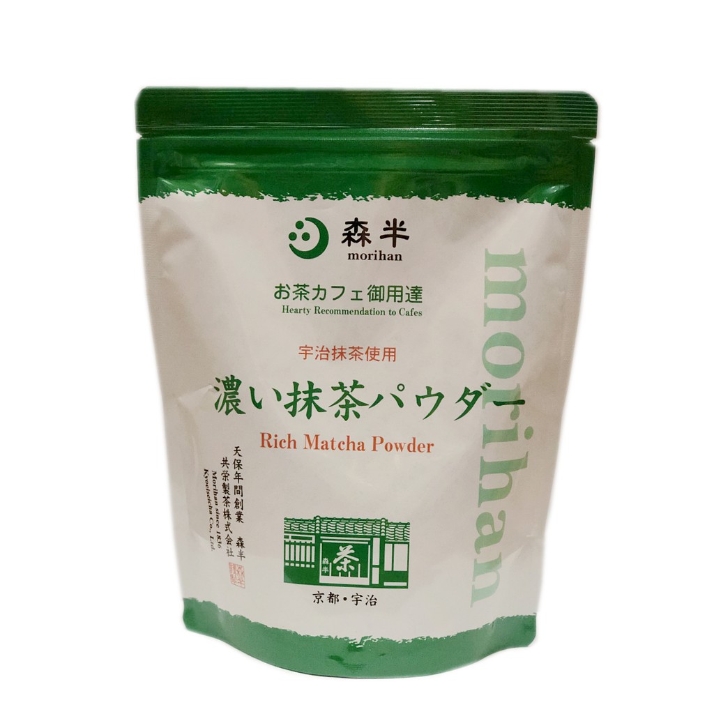 ファクトリーアウトレット 共栄製茶 森半 お茶カフェ御用達 濃い抹茶パウダー 500g 宇治抹茶使用 Rich Matcha Powder 森半 お茶カフェ御用達 濃い抹茶パウダー 500g × 2袋 業務用 共栄製茶