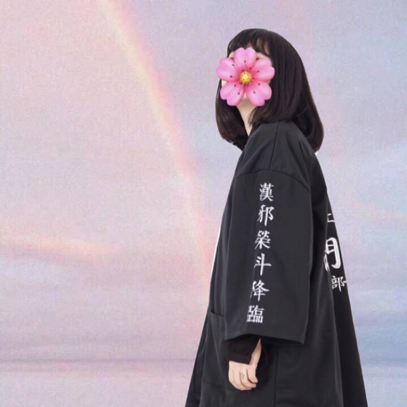 🍑仙童家 暗黑系暴走族刺繡外套🍑 日系 軟妹 硬妹 橫須賀 古著 外套 大衣 斗篷 日本 不良