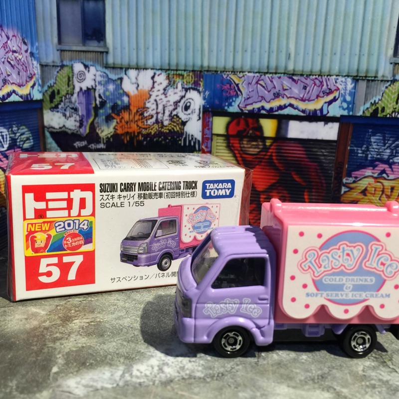 《玩具城堡》tomica 貨車 卡車 胖卡 冰淇淋 冰棒 販賣 初回57