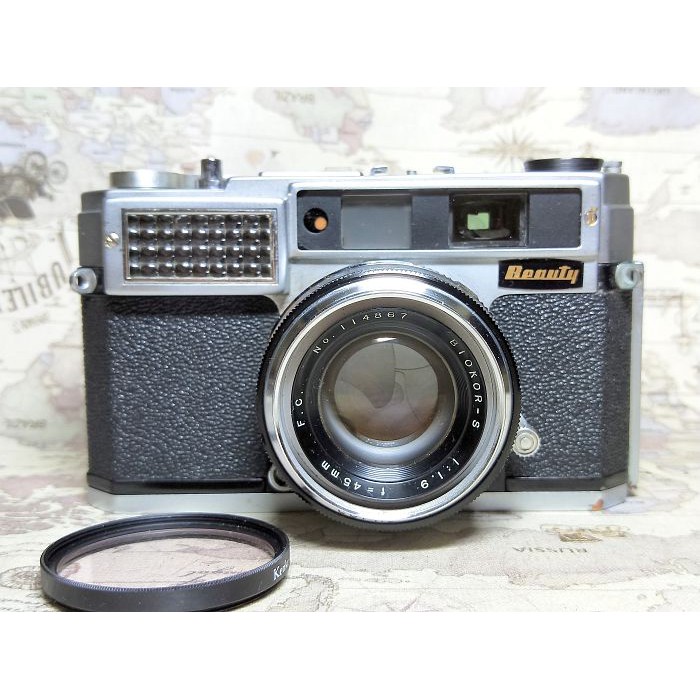 【跳蚤小舖子】太陽堂光機 Beauty Lightomatic II 45/1.9 大光圈全機械底片相機