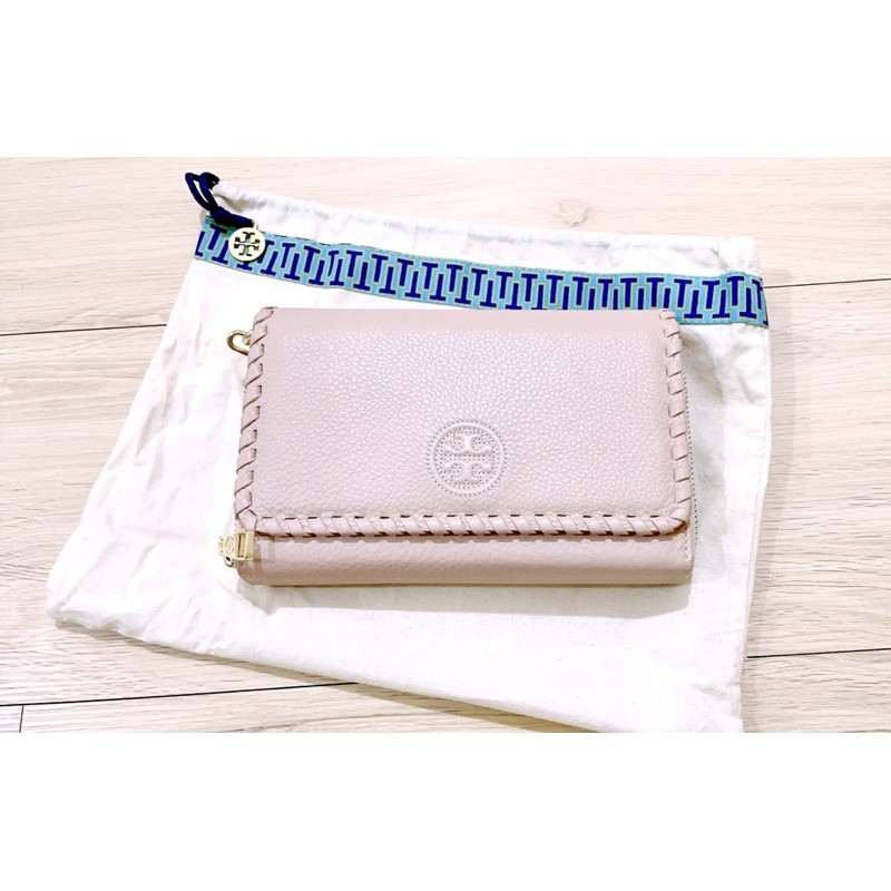 Tory Burch TB藕粉色WOC包