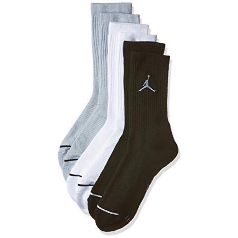 Air Jordan 長襪 三色組合包 M/L 純綿 nike 襪子
