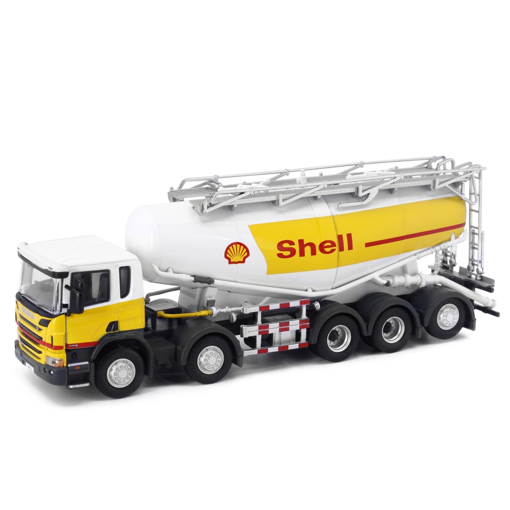 Tiny 微影 121 合金車仔 - Scania P系列 Shell 粉缸車1/76