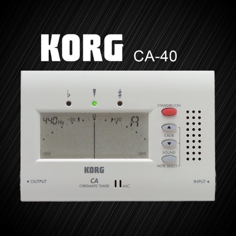 KORG 調音器 CA-40 新型 半音數位調音器《二手商品》