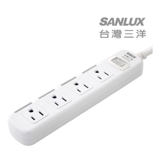 [現貨] SANLUX 臺灣 三洋 延長線 安全 3孔4座1切 1.8M(含開關 6尺) 過載自動斷電 附防塵蓋