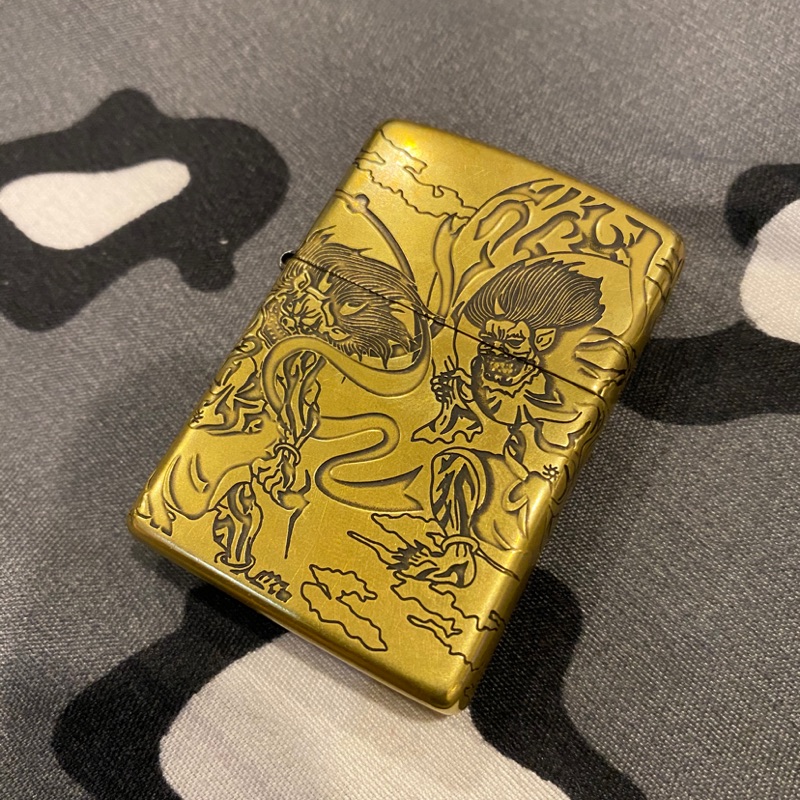 Zippo 風神雷神古銅色打火機 蝦皮購物
