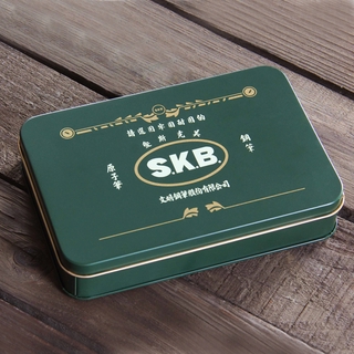 【SKB文明鋼筆】復古珍藏鐵盒 (墨綠) TAAZE讀冊生活網路書店