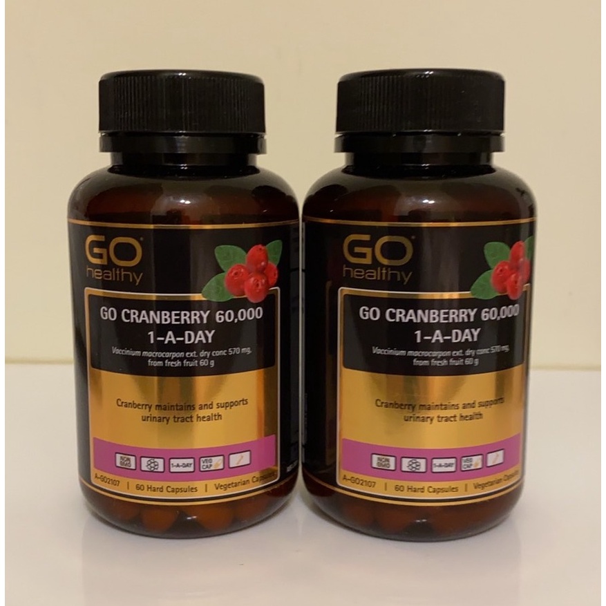 原裝GO Healthy高之源GO CRANBERRY 60000 高單位蔓越莓膠囊60粒 泌尿 2罐裝 (現貨)