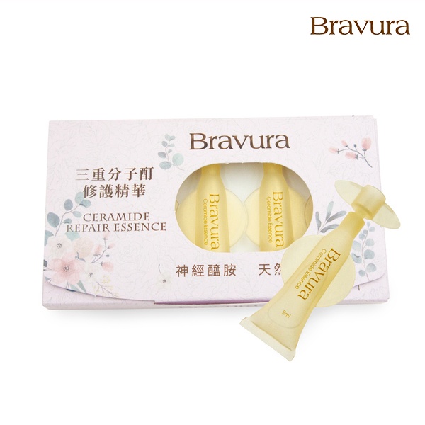 【Bravura 柏薇菈】三重分子酊修護精華2ml*5(限時買1送1)｜精華液 玻尿酸 神經醯胺 改善細紋 滋潤修護