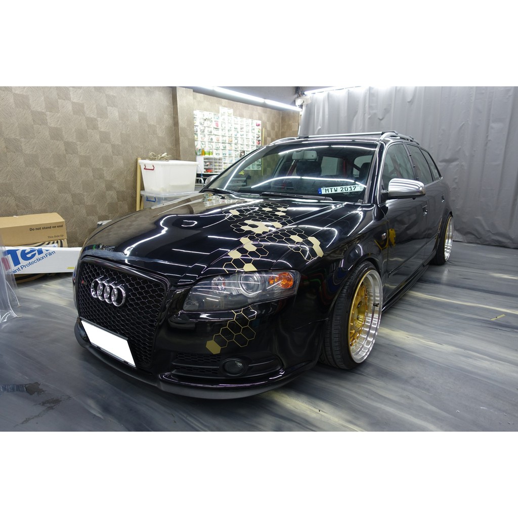 奧迪 Audi A4 B7 Avant 汽車彩貼 蜂巢彩貼 A4拉線 A4彩貼 A4車燈貼膜 A5彩貼 S3彩貼