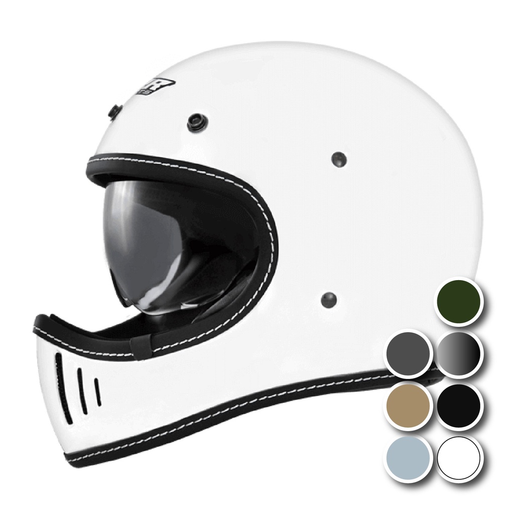 [安信騎士] M2R 安全帽 MX-2 SV 素色 賣場 復古 全罩 山車帽 內鏡 MX2