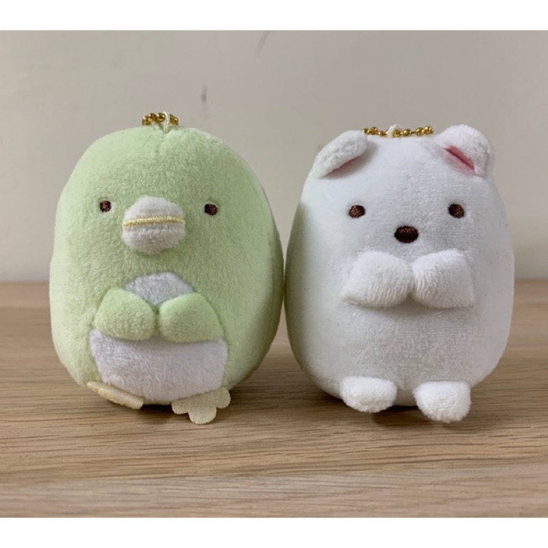 San-x 角落生物 企鵝 白熊 角落小夥伴 角落生物白熊 角落生物企鵝 角落生物娃娃 角落生物玩偶 吊飾 鑰匙圈 娃娃