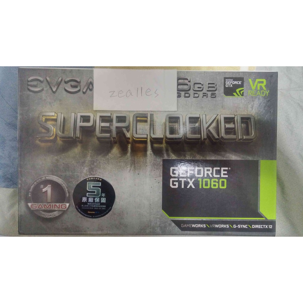 GTX EVGA 1060 6G SC