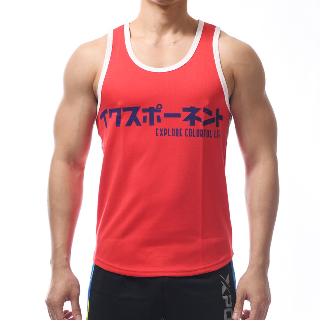 eXPONENT  TOKYO 體育部 挖背運動背心 (紅色) 138J0203