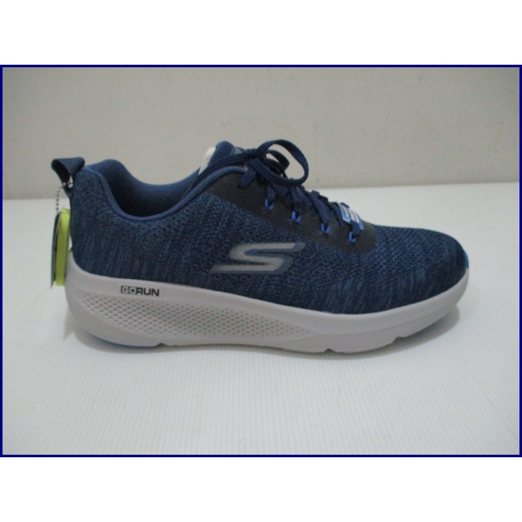 SKECHERS GO RUN ELEVATE 男款慢跑鞋 休閒鞋 編織鞋 藍色 SK220187NVBL