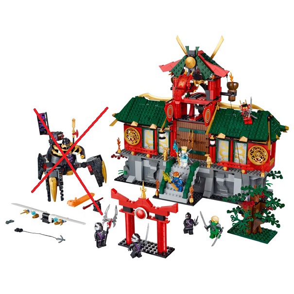 玩樂趣 LEGO樂高 70728 忍者城之戰 二手盒組